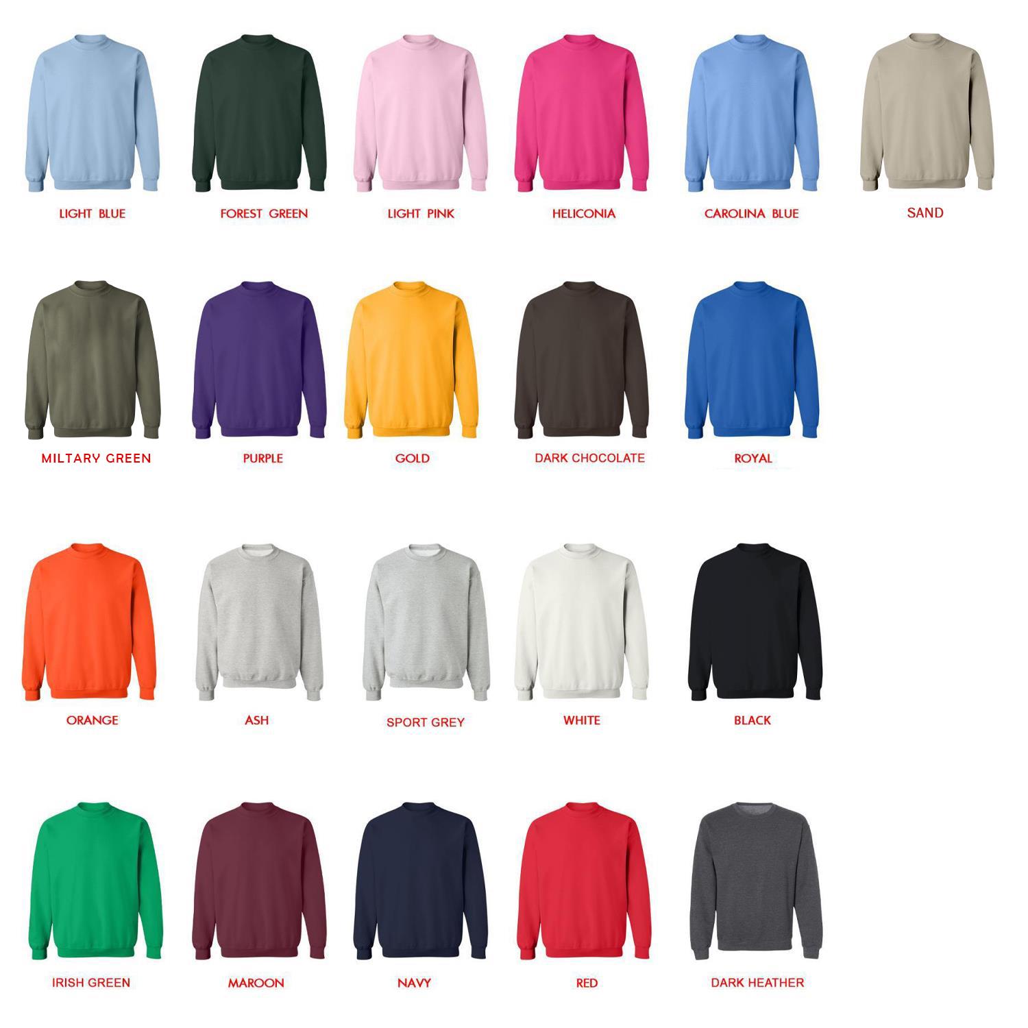 sweatshirt color chart - Mushoku Tensei Merch